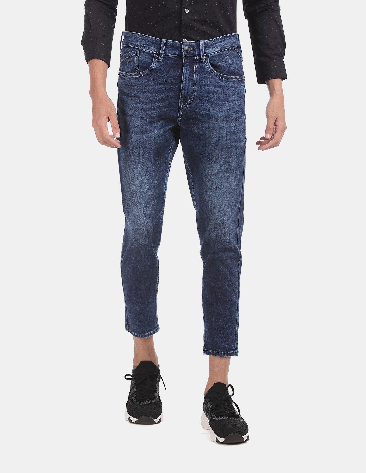 flying machine Men Slim Mid Rise Blue Jeans-picture-10