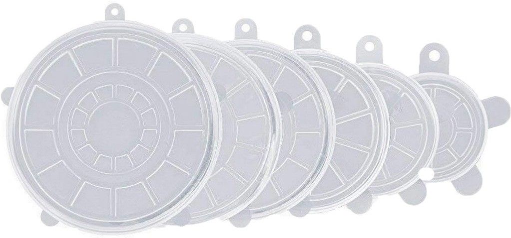 Silicon Lid Set 3.8 inch, 2.6 inch, 4.5 inch, 5.7 inch, 6.5 inch, 8.3 inch Lid Set, Pack of 6-image-14