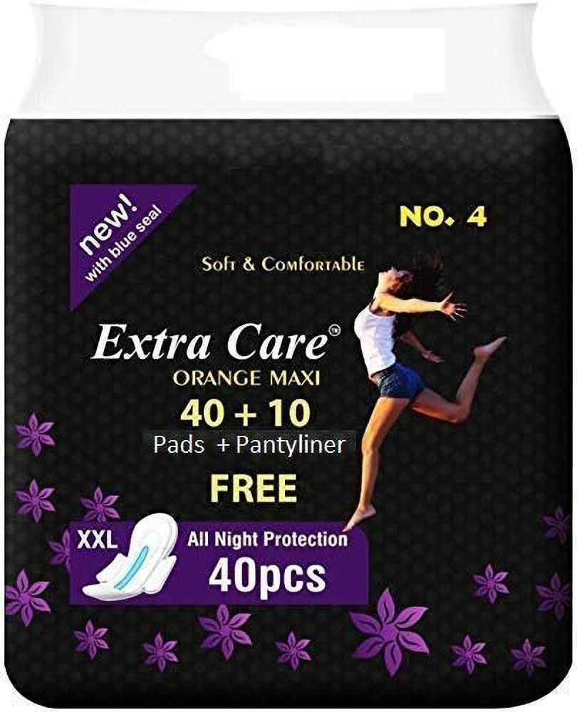 Orange Maxi No. 4 - Black Sanitary Pad-image-5