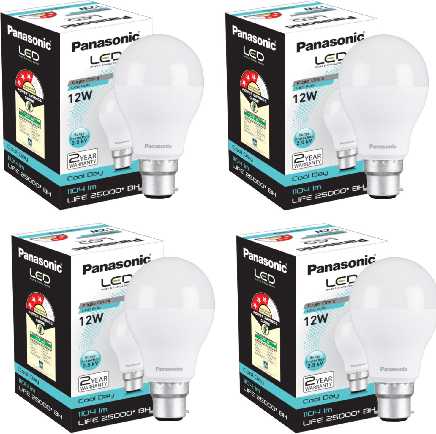 panasonic 12 W Basic Round B22 LED Bulb image 1