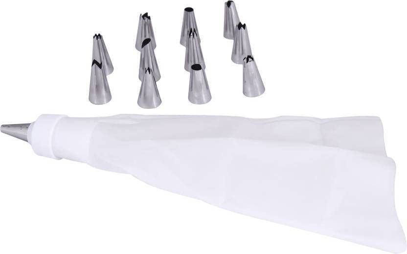 12 Piece Cake Decorating Set Frosting Icing Piping Bag Tips With Steel Nozzles Cup Cake Maker Cake Maker