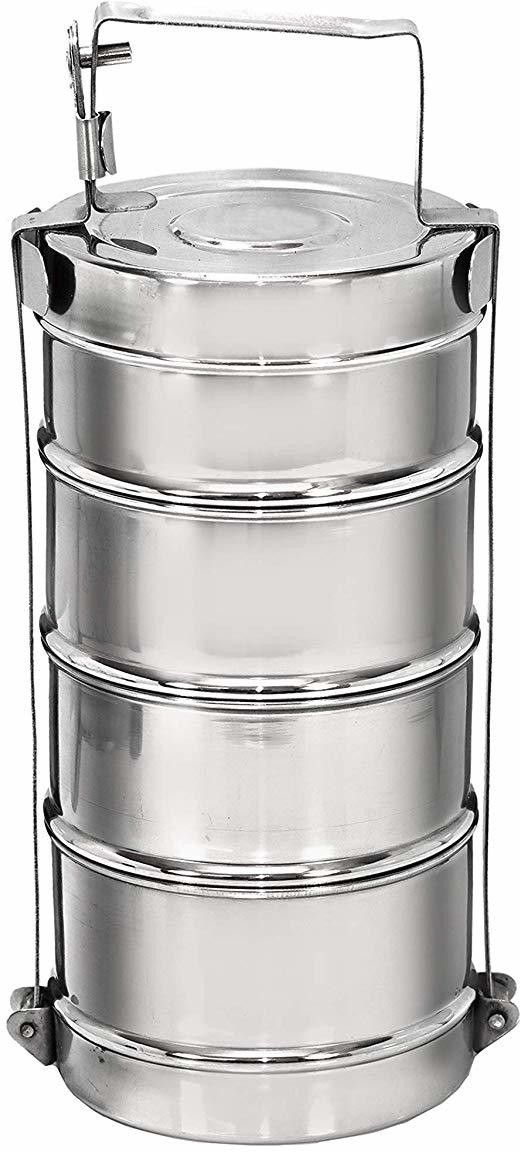 Stainless Steel Tiffin Carrier 4 Containers Lunch Box
