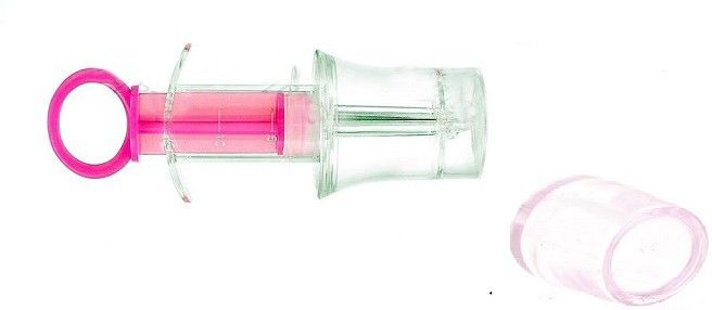 nema Needle Design Baby Liquid Medicine Feeder - Pink - Silicone-picture-20