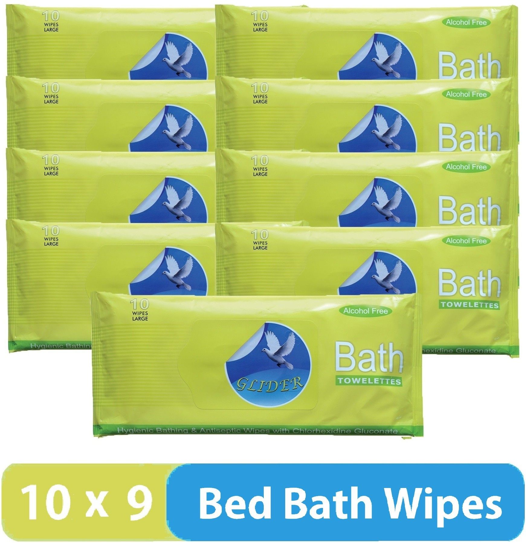 glider Bed Bath Wipes (Pack Of 9)-picture-24