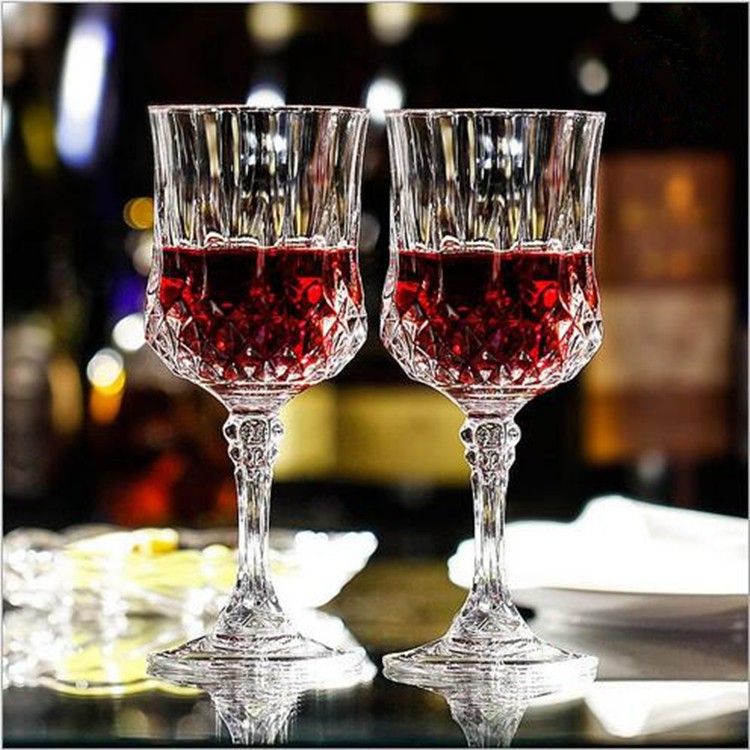 (Pack of 2) 100% crystal Clear Elegant Reg Wine 220 ml set of 2 Glass Set (220 ml, Glass) Glass Set Water/Juice Glass-image-22