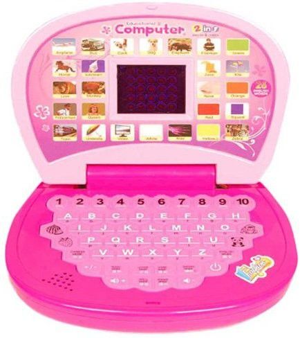 Kids Musical Learning Laptop with LED Display Playing Toy | ABCD Alphabets and 1234 Letters-image-4