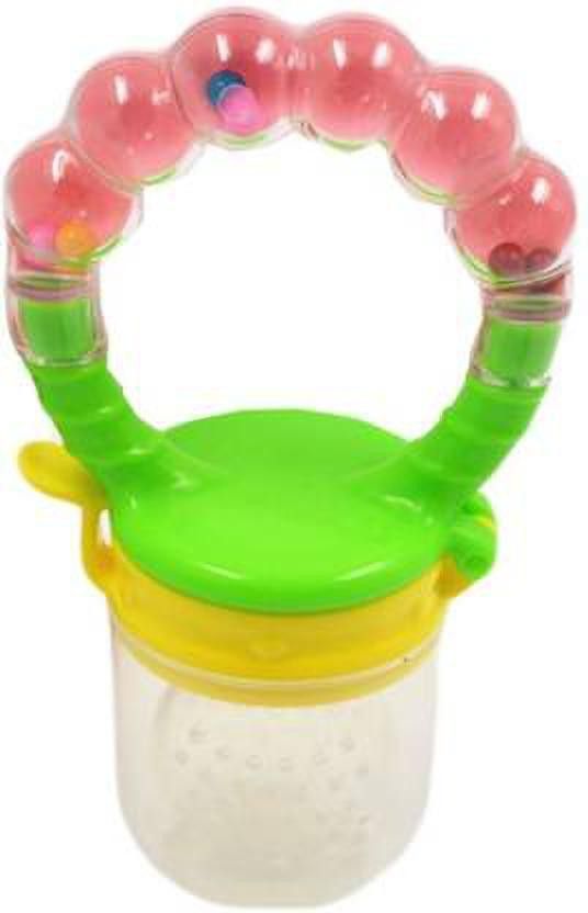 Baby Pacifier Kid Nipple Fresh Food Paste Nibbler Feeder Feeding Wean Tool Safe Baby Supplies Easy Use - Multicolor (Pack of 1) Feeder Feeder