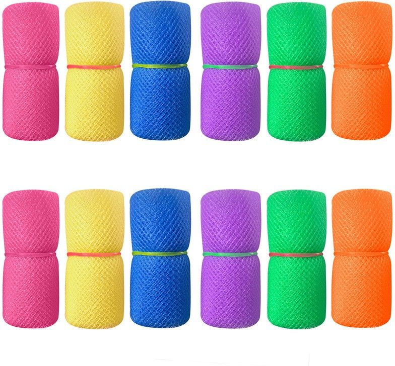 Multi-purpose Vegetables Fruits Mesh Fridge Storage Washable Zip Bags (Multicolor) Pack of 12 Grocery Bags-image-23