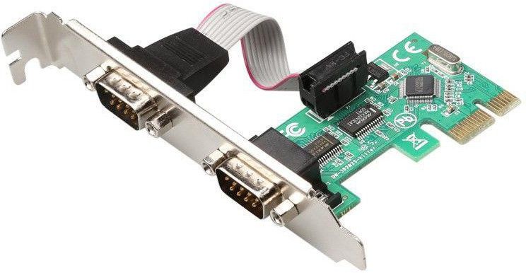 ANDTRONICS Serial Card - 2 x RS232 (DB9) Serial Port PCIe Card - Serial Expansion Card Network Interface Card