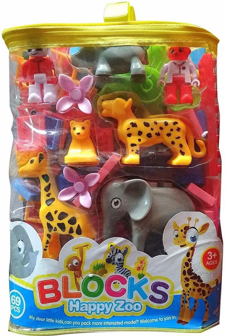 babybliss Happy Jungle Big Size Blocks | Kids Animal Park Blocks Set | Junior Blocks| Zoo Blocks | Assemble Blocks | Blocks Animal Blocks | Kids Learning Blocks Of Jungle & Animals-picture-15