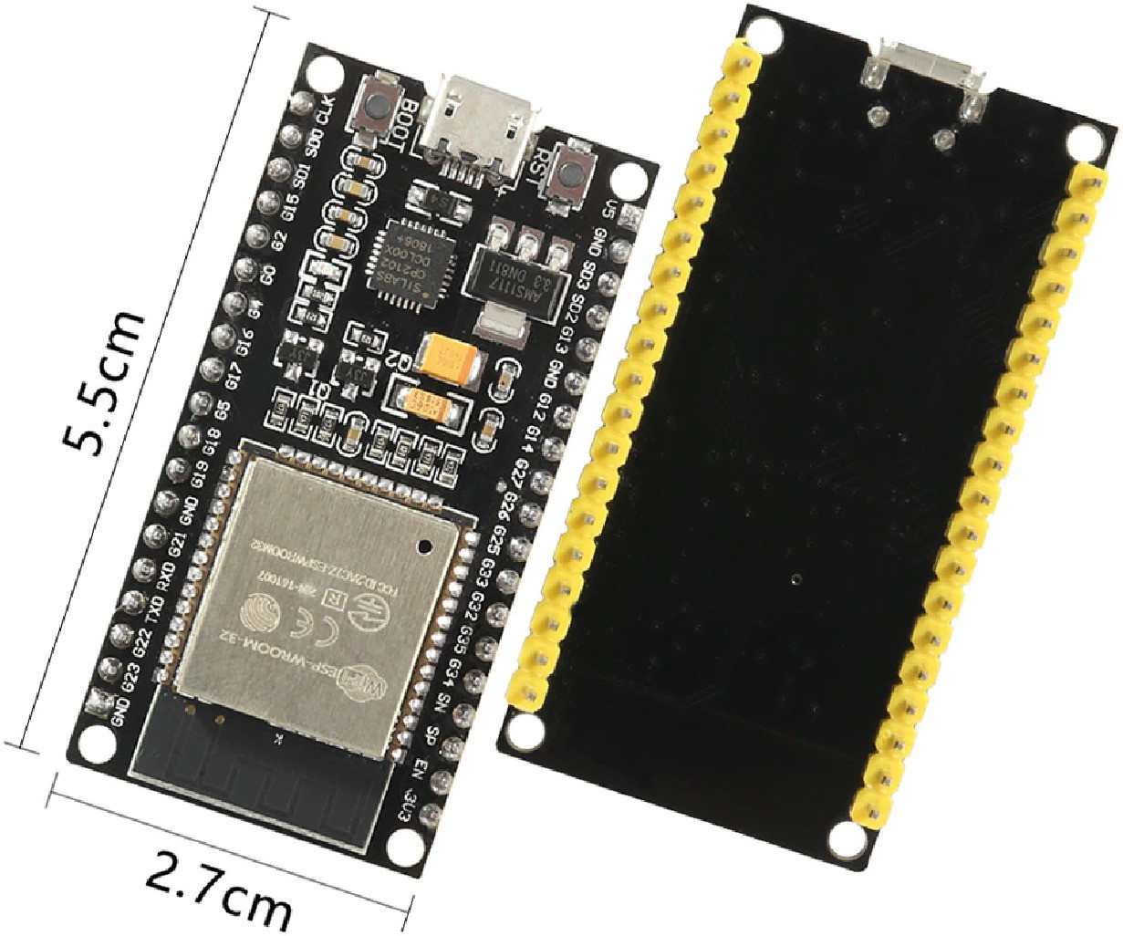 ktc cons labs ESP32 Wireless WiFi Bluetooth Development Board 2.4GHz CP2102 Micro USB Dual Core Module ESP-32S Similar ESP8266 Micro Controller Board Electronic Hobby Kit image 1