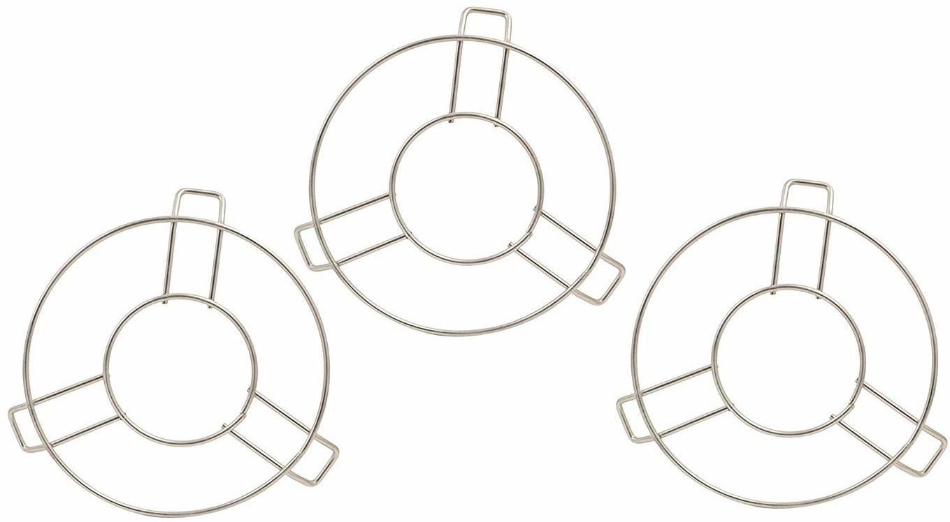 Hot Pot Stand/Ring i Trivet Hot Mate - Casserole Stand/Hot & Cold Cauldron Stand/Stainless Steel Heat Resistant Hot Pan/Pot Stand - Set of 3 Mirorr Trivet