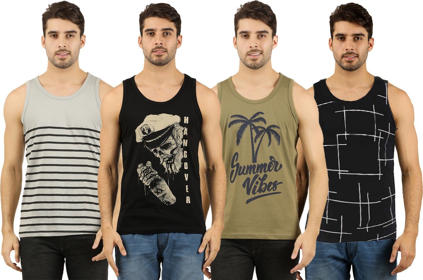 the archer Pack of 4 Men Vest-picture-41