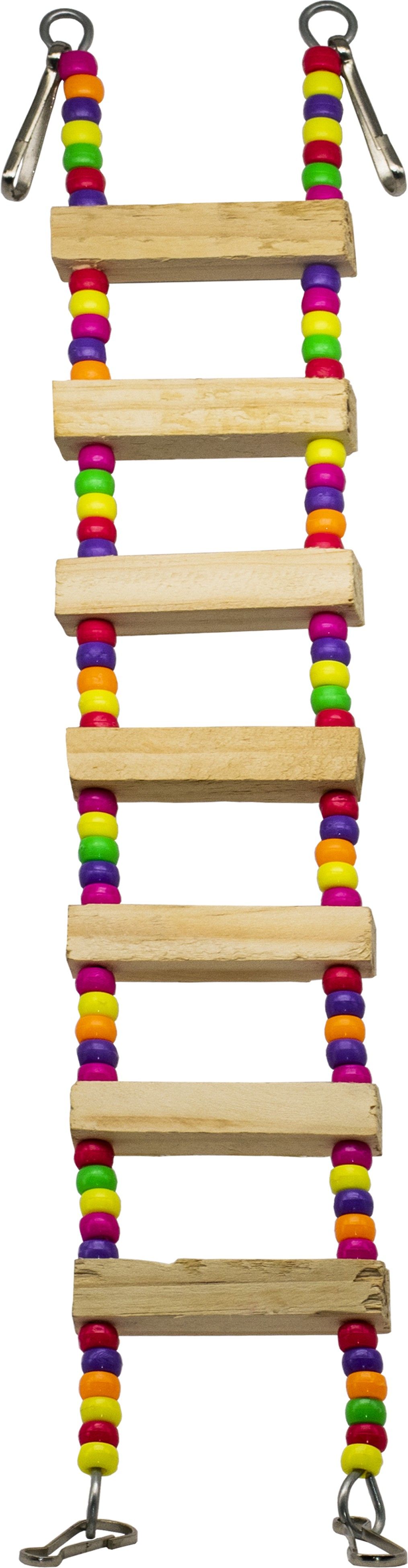 greenbirds TOYS Bird Wooden Ladder Colorful Natural Wood Parrot Toys Cage Accessories Resting Toy Wooden Training Aid For Bird & Parrots Wooden Chew Toy, Training Aid, Perch For Bird-picture-15