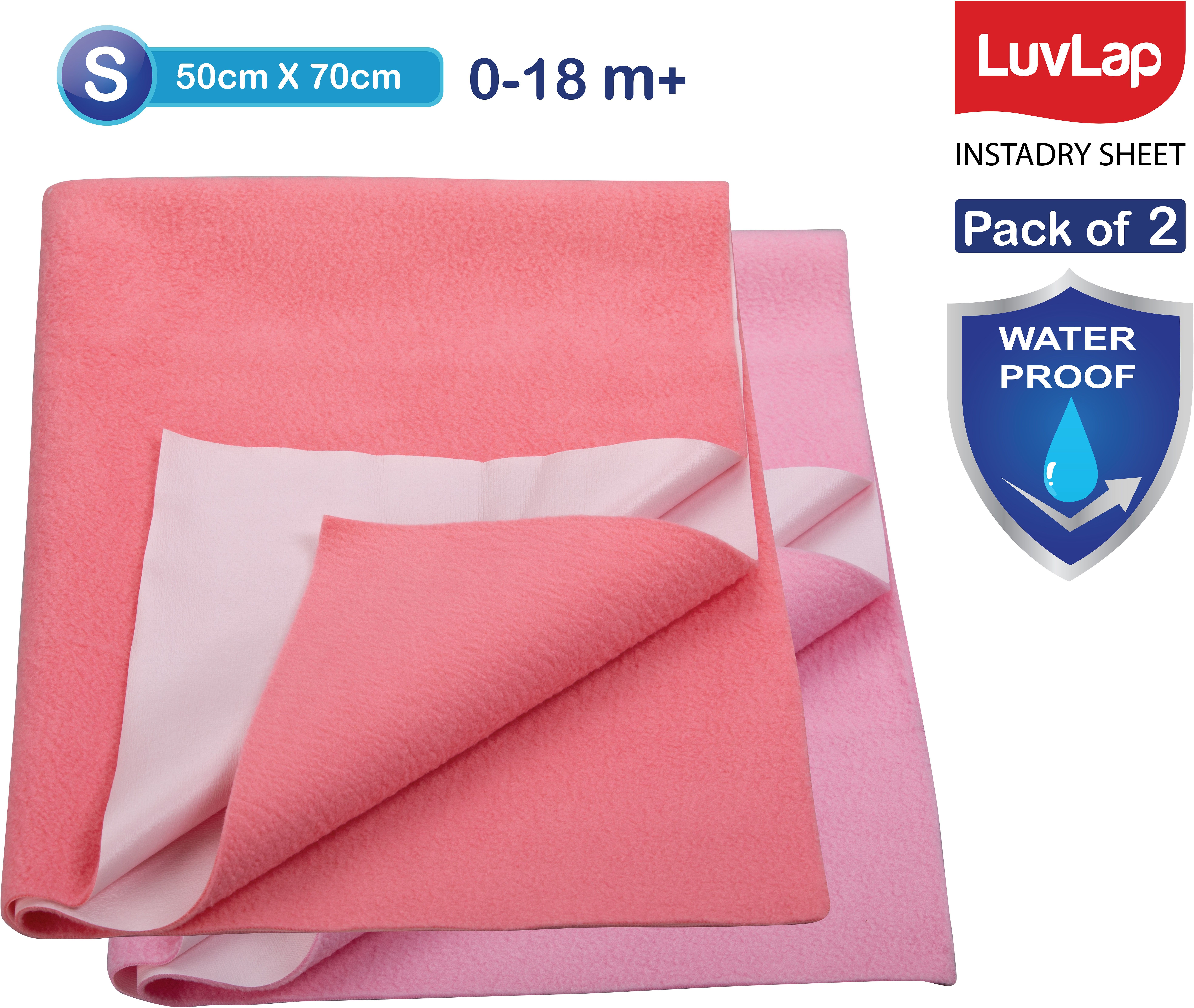 Instadry Extra Absorbent Dry Sheet / Bed Protector, 0m+ - Small 50 x 70cm