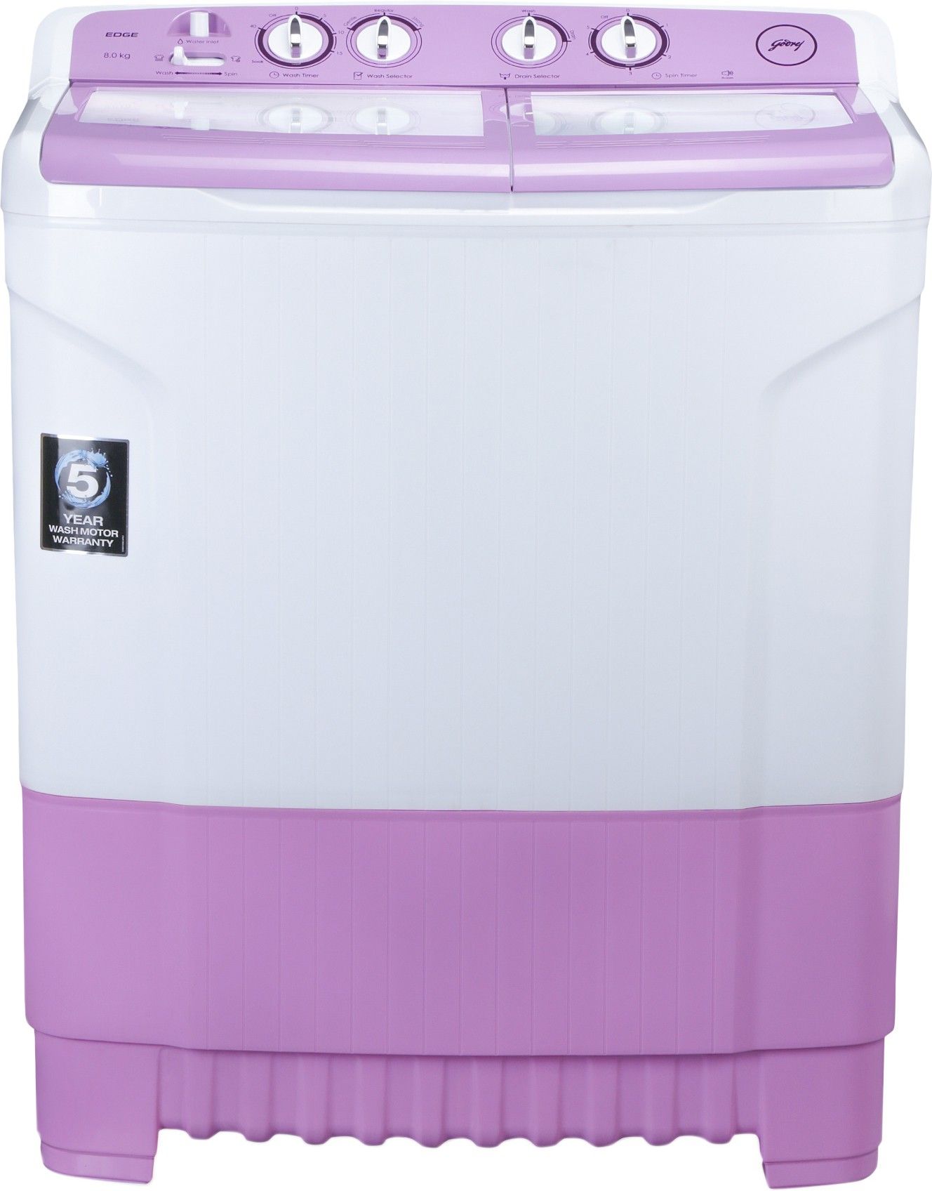 godrej 8 kg Semi Automatic Top Load White, Purple-picture-31