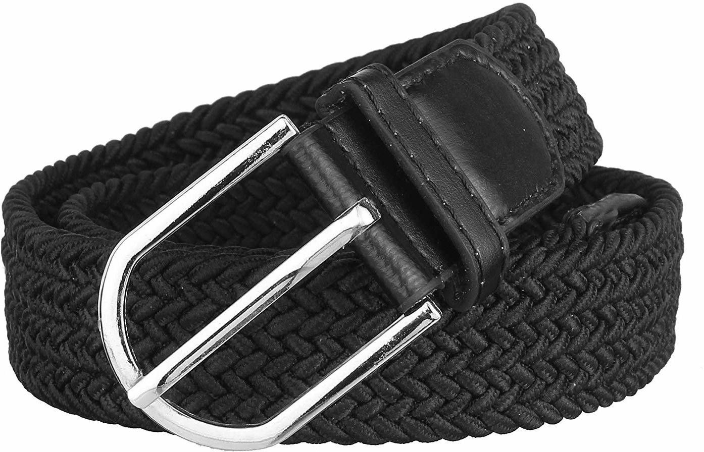 Women Casual, Party, Formal Black Canvas, Fabric Belt