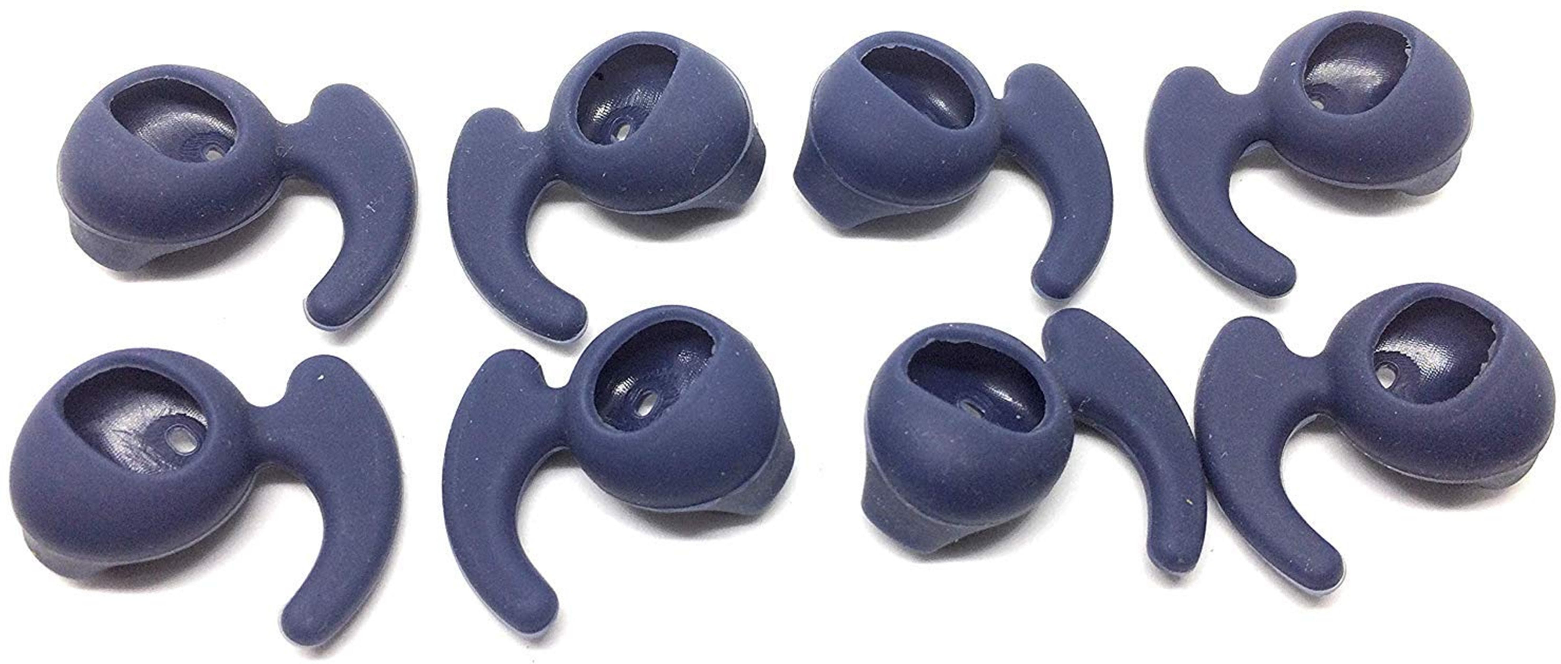 BBS DEAL New(8 Pieces, 4 Pair ) Earbud Anti-Slip Covers Silicone Ear Tips Replacement Ear Gels Buds for Earbuds, Blue Color In The Ear Headphone Cushion-image-22