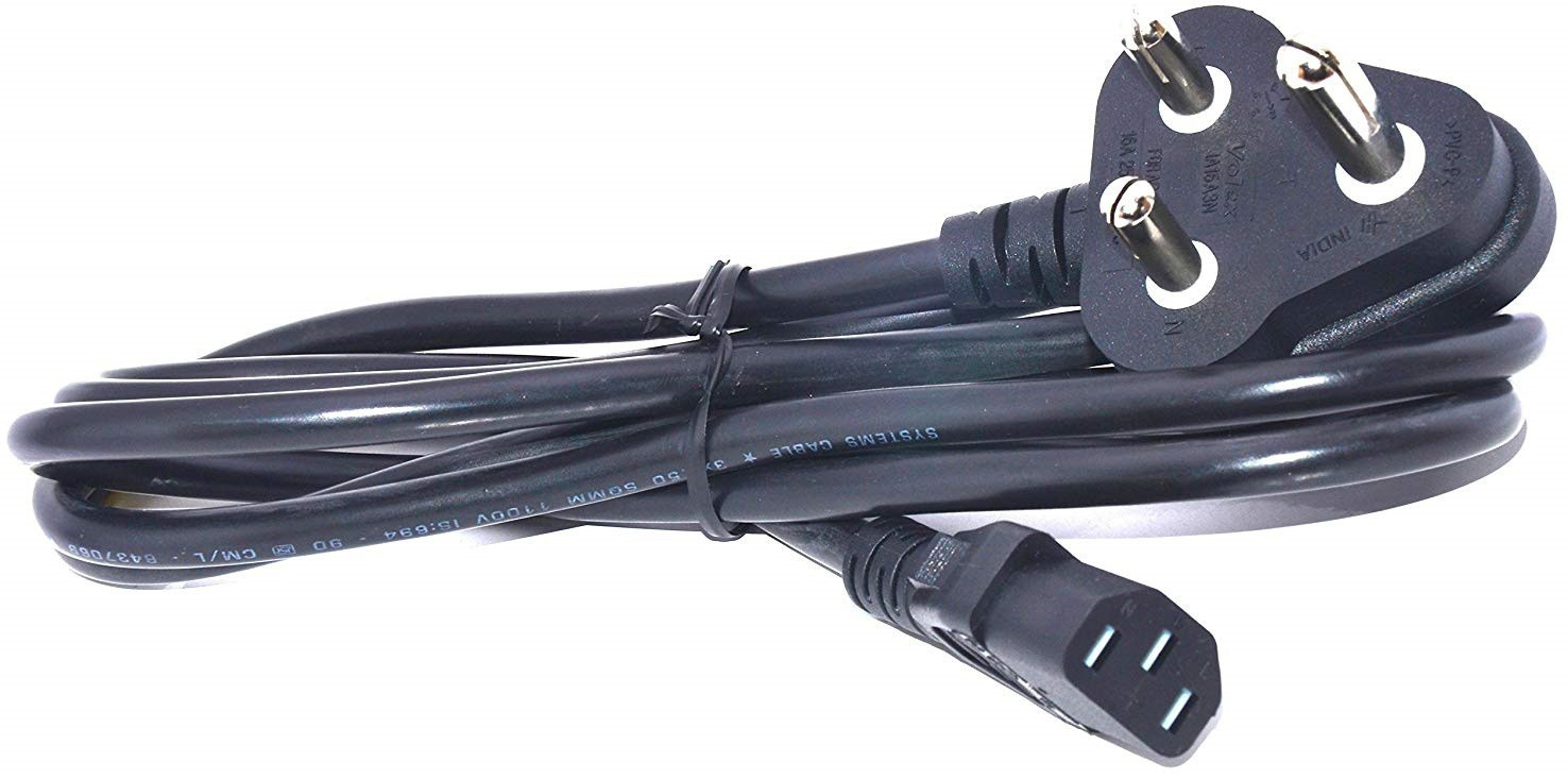 RIVER FOX Power Cord 1.5 m 1.5 Meters Desktop Power Cable for Computers Printers image 1