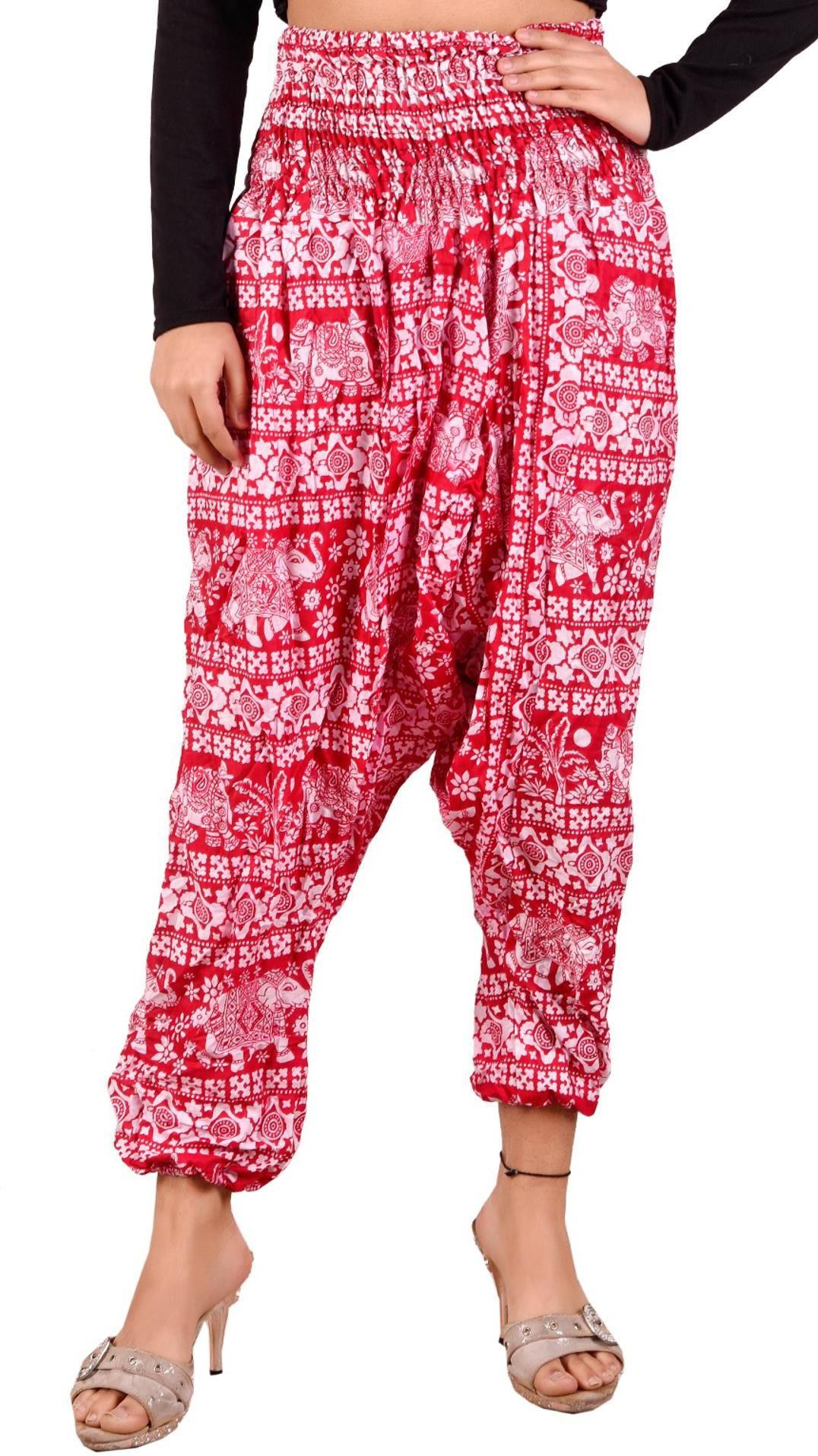 fusfus Printed Cotton Women Harem Pants-picture-13