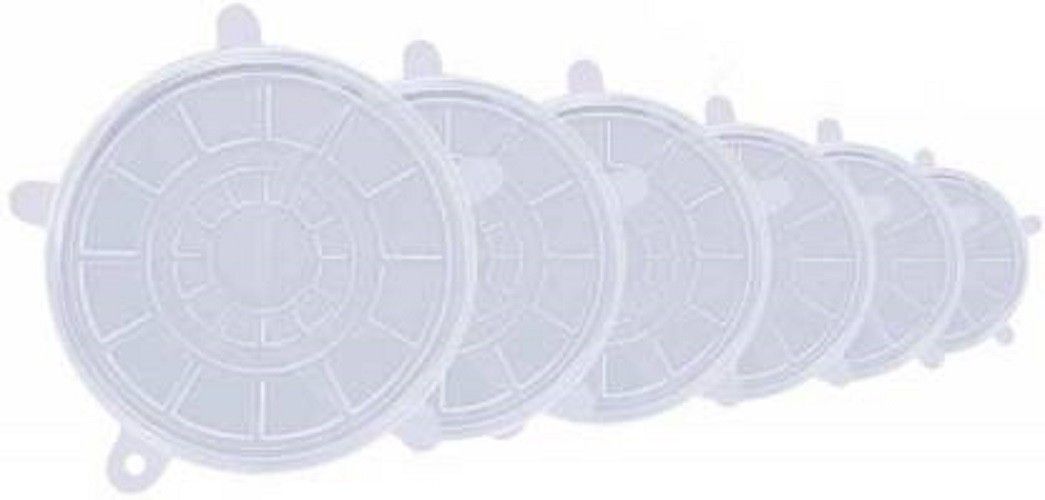 Silicone Stretch Lids Flexible Covers for Rectangle, Round, Square Bowls, Dishes, Plates, Cans, Jars, Glassware & Mugs 2.6 inch, 3.5 inch, 4.3 inch, 5.5 inch, 6.3 inch, 7.3 inch Lid Set-image-49