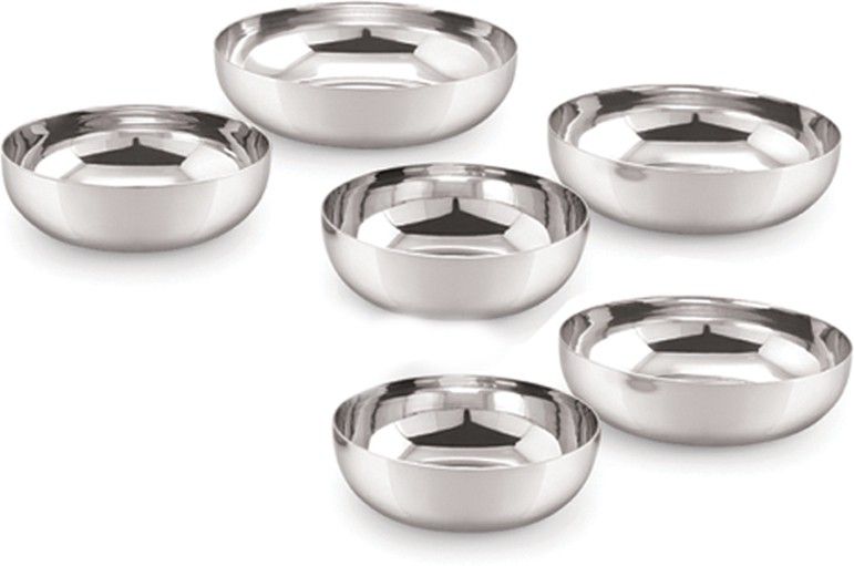Stainless Steel 6.5 18G J.K.Halwa Plate, 12.5 cm, Silver Quarter Plate-image-37