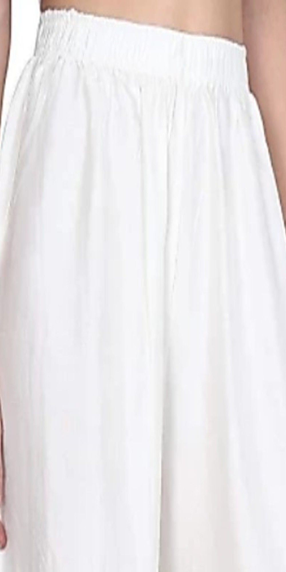 Women Relaxed White Viscose Rayon Trousers-image-28