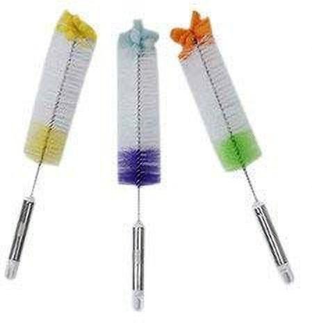 Pet Bottle Feeder Cleaning Brush (Large; Nylon, Multicolour) - Pack of 3-image-1