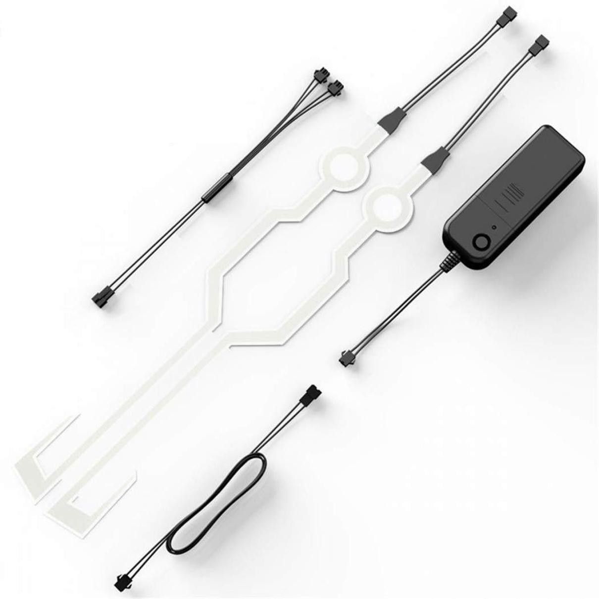 autopowerz White with Light Blue Helmet strip light with multi function mode. LED Spot Light-picture-38