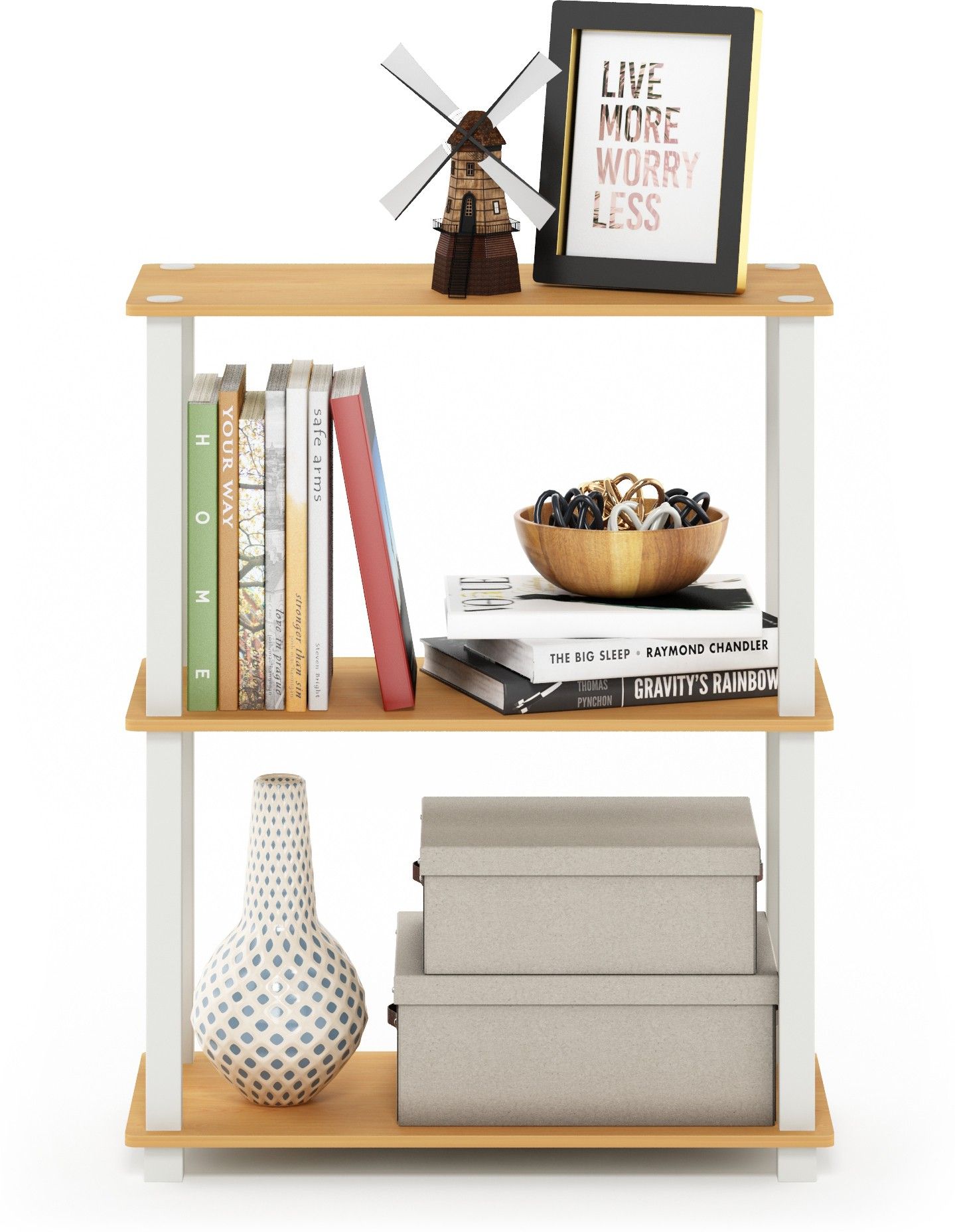 Engineered Wood Open Book Shelf-image-6