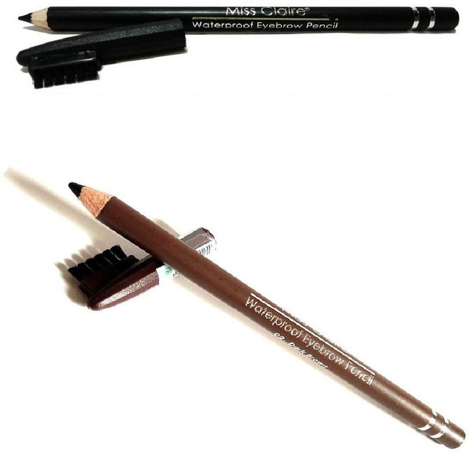WaterProof Eyebrow Pencil with Brush (Black, Dark Brown)-image-47