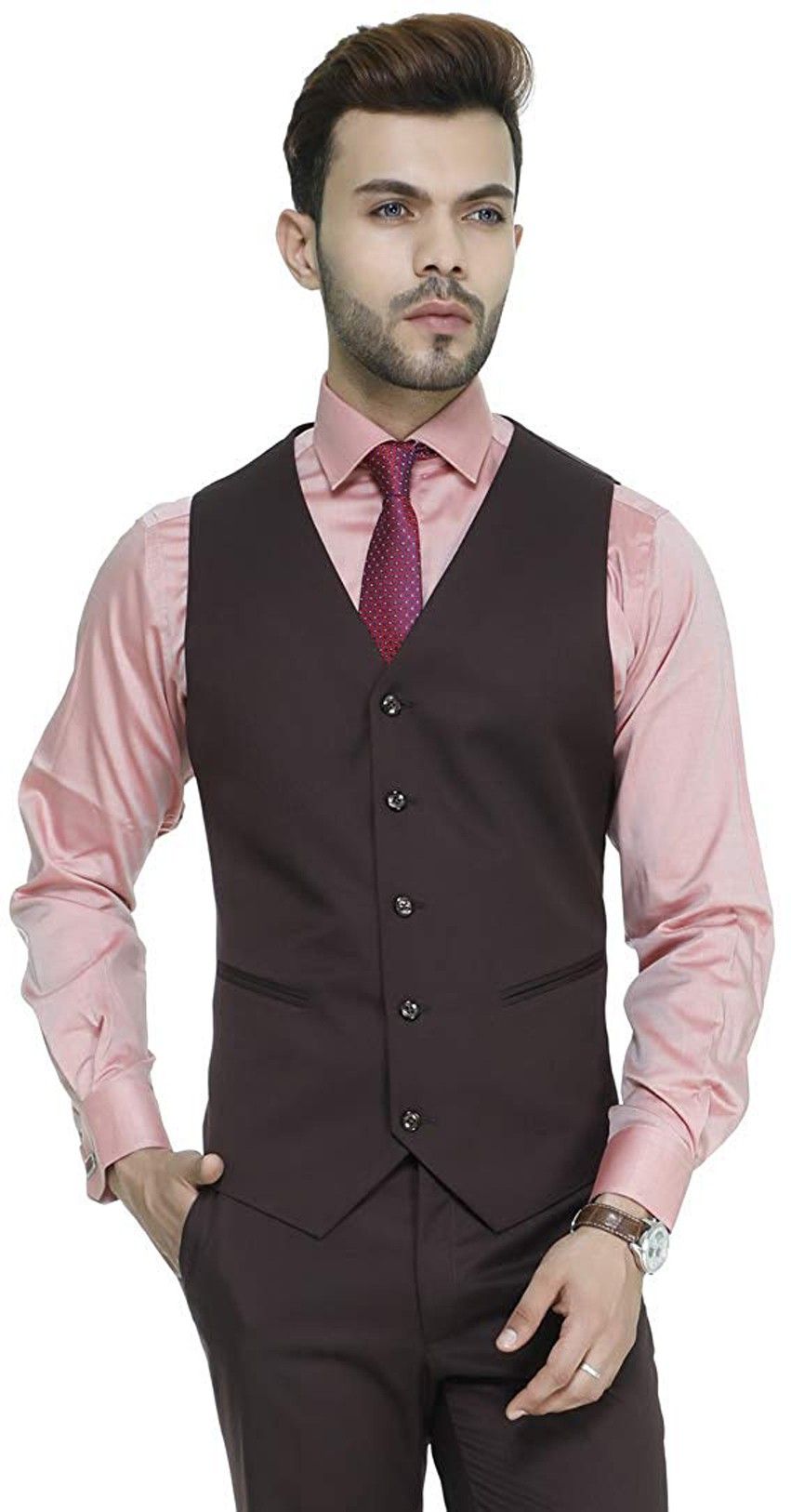 oora Solid Men Waistcoat-picture-21