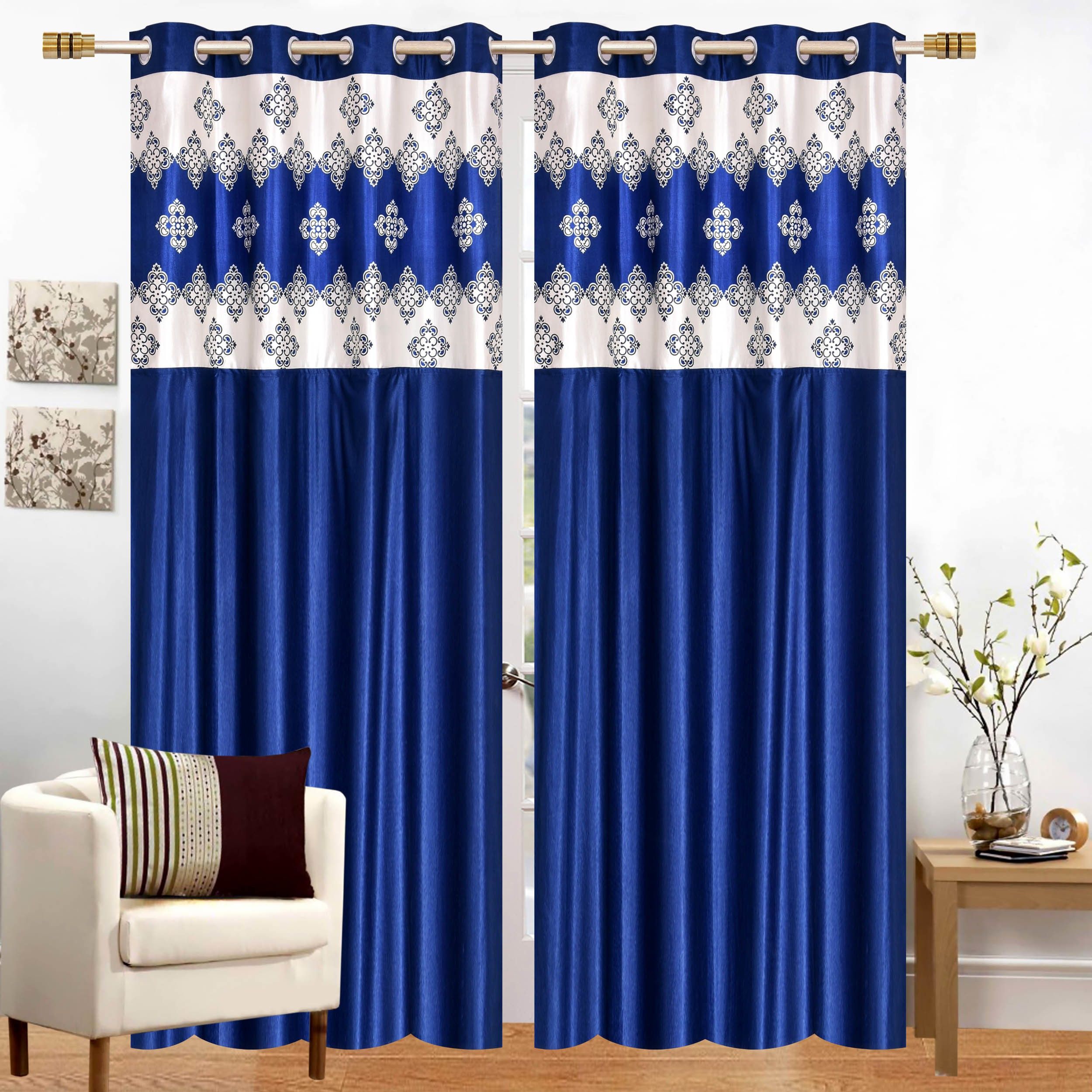 214 cm (7 ft) Polyester Semi Transparent Door Curtain (Pack Of 2)-image-38