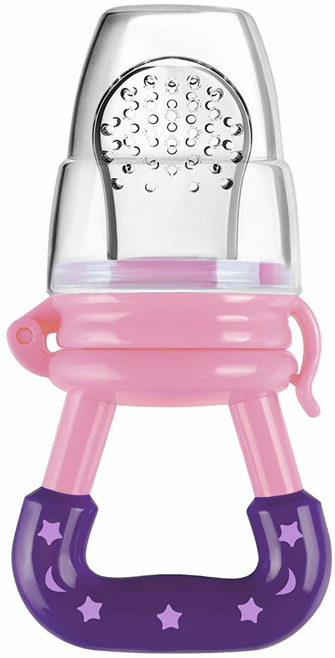 stallionpro Fruit and Food Nibbler & Feeding Pacifier/Teether/BPA Free/Food Feeder/Silicone Food Nibbler/ Feeder Teether and Feeder image 1