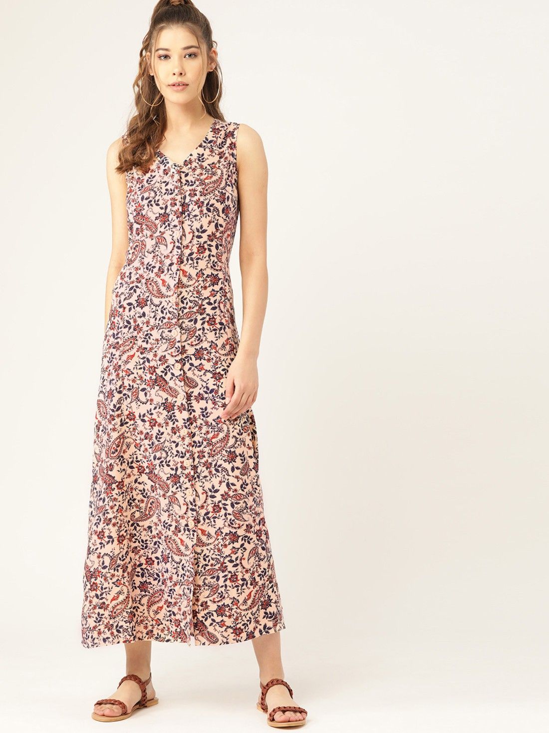 dressberry Women Maxi Pink Full Length Dress-picture-23