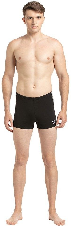 Printed Men Swim Bottom Black Swimsuit