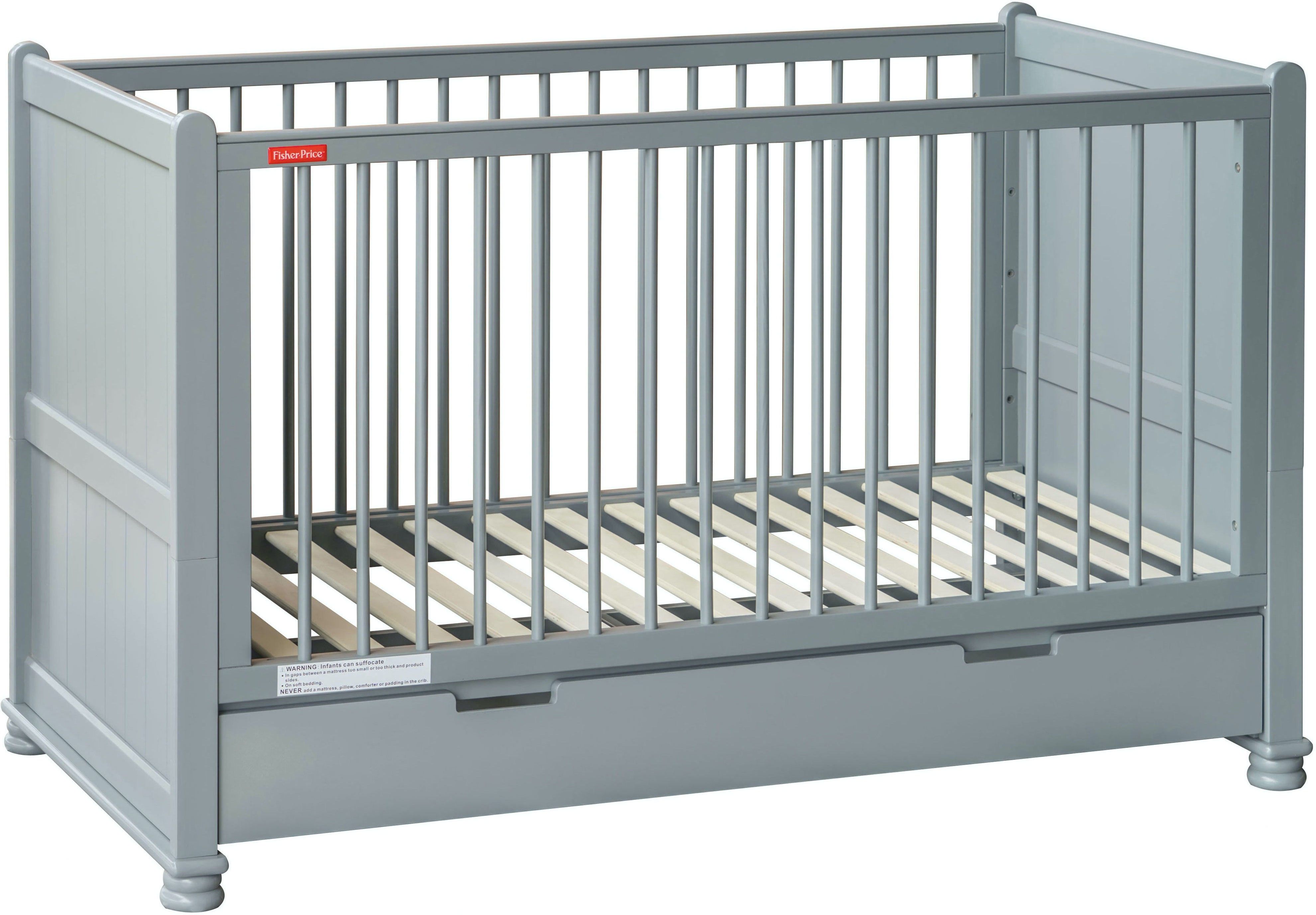 fisher-price Georgia Crib Cum Toddler Bed - Grey Cot-picture-38