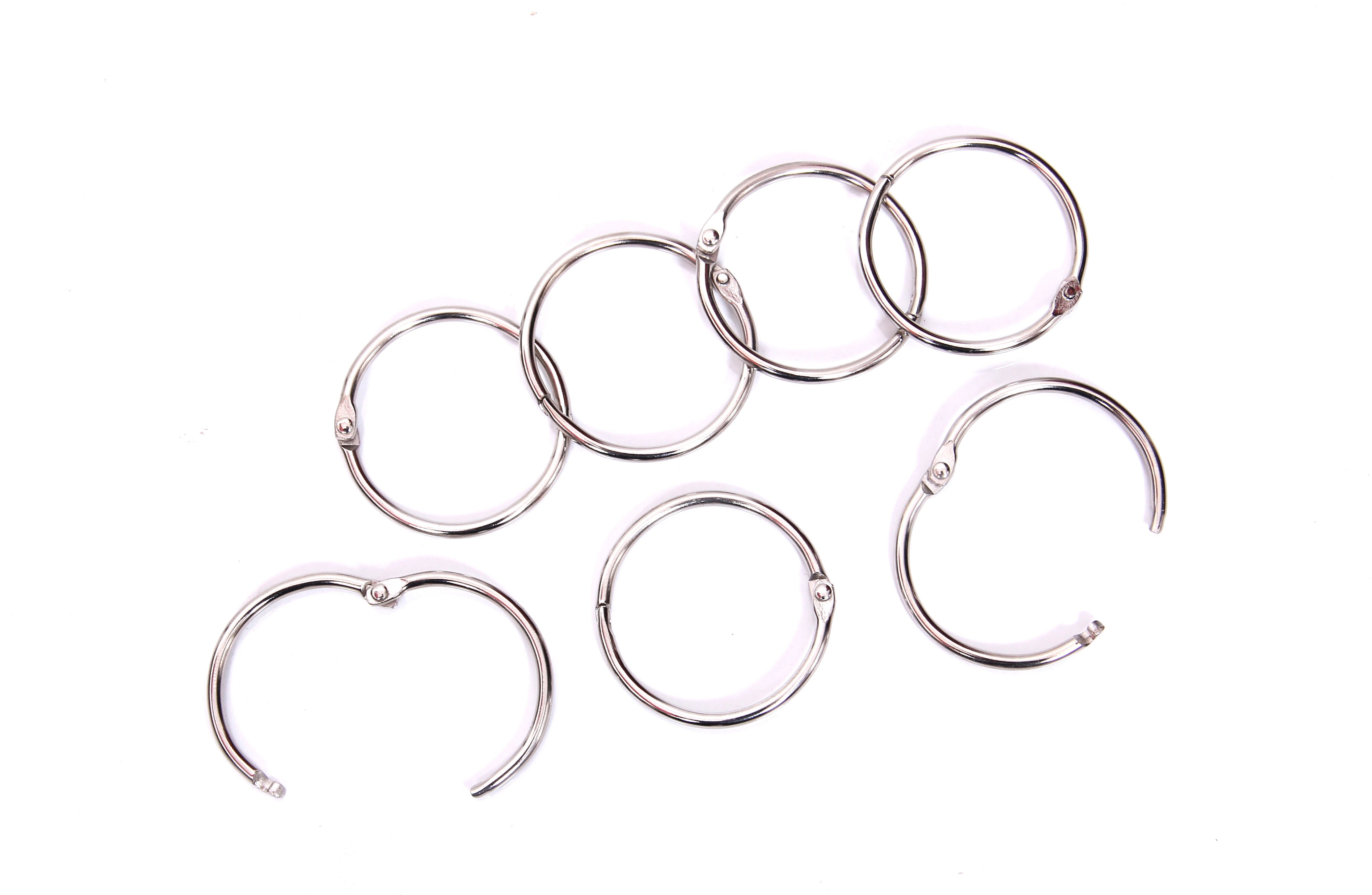 NOZOMI Card Rings / Scrapbooking Ring / Loose Leaf Binder Rings 4 Pcs 38 mm (Ideal for more Pages and Thick Covers) - Set of 7 Pc. Manual Ring Binder-image-25