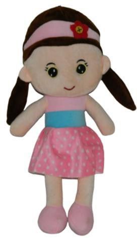 babyjoys Stuffed Cuddly Soft Toy/Plush Girl Doll (Baby Pink)-picture-9