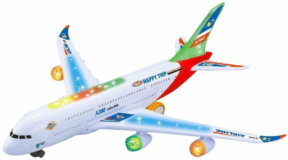 Toy World Jet Aircraft Aeroplane with Flashing Lights and Jet Engine Sounds