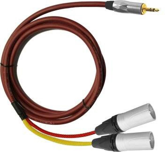 mx Ep 3.5mm Stereo to Dual XLR Male Y Splitter Breakout Cable Patch Cable Unbalanced Straight TRS Patch Cable-picture-4