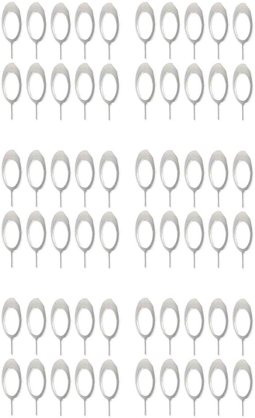 BBS PRO ( Pack of-60 pcs) SIM-Card-Tray-Open-Eject-Pin-Removal-Tool-Needle-Opener-Ejector-for-All-Phones- Sim Adapter (Steel) Sim Adapter