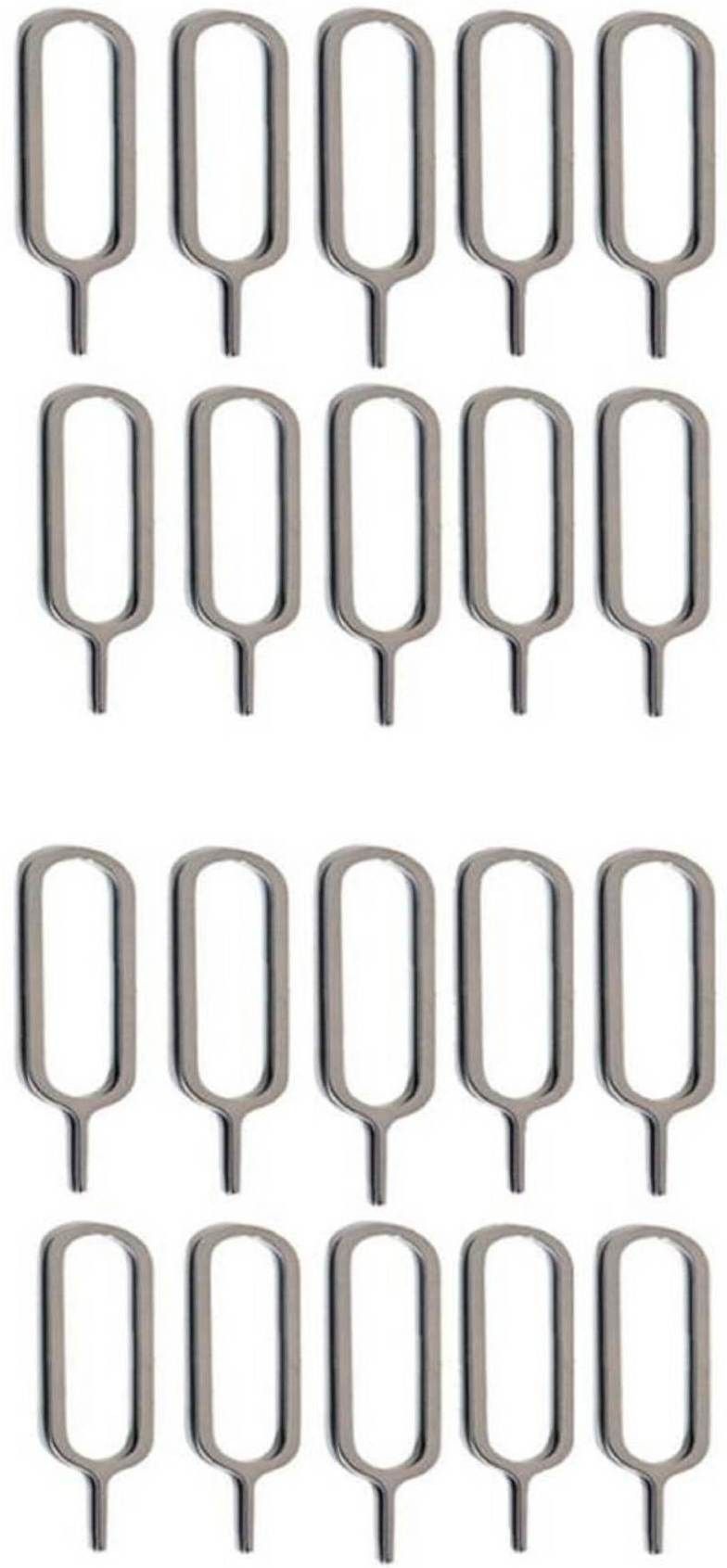 BBS PRO ® (Pack of-20 Pcs ) SIM Card Tray Open Eject Pin Removal Tool Needle Opener Ejector for All Phones Sim Adapter (Steel) Sim Adapter-image-45