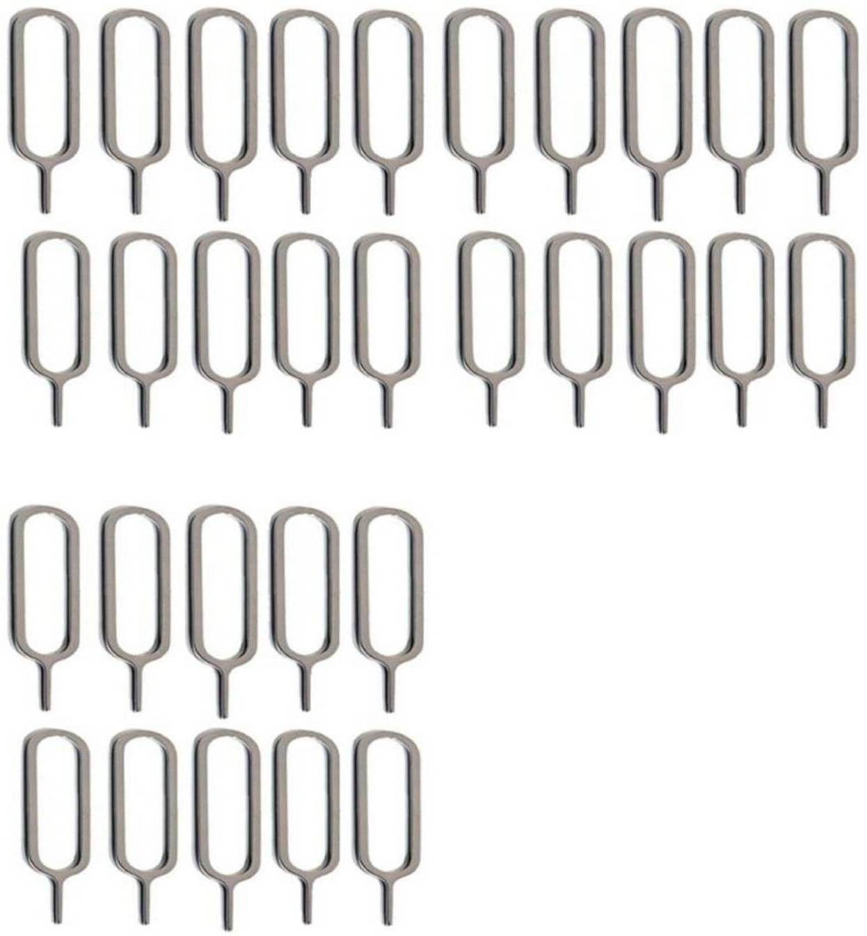 BBS PRO ( 30 pcs ) Sim Card Tray Pin Eject Removal Tool Needle Opener Ejector Sim Adapter (Steel) Sim Adapter