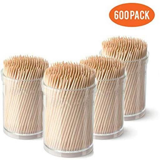 WOODEN TOOTH PIC PACK OF 4 EACH PACK HAS 150 PICKS-image-11