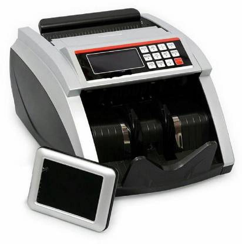 MANIA ELECTRO MAX RED LCD Display Money Bill Counter Counting Machine Counterfeit Detector UV & MG Cash Bank Detector Note Counting Machine-image-1