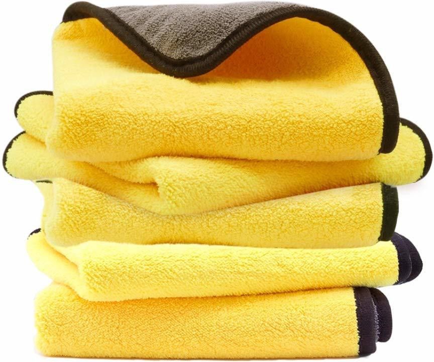 800 GSM 40 cm x 40 cm Ultra Fast Drying, Car Dusting and Cleaning Towel Cloth Wet and Dry Microfiber Cleaning Cloth Wet and Dry Microfibre Cleaning Cloth-image-16