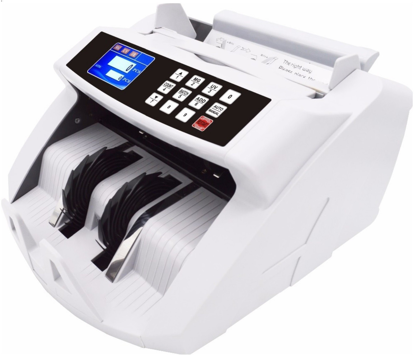 Drop2Kart HeavyDuty Dual Motor LCD Cash Counter,UV/MG Scanning,Counts Old & New INR Note Counting Machine image 1