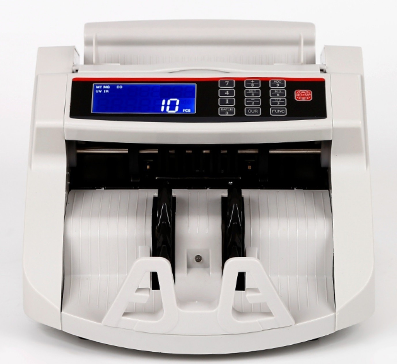 Drop2Kart LCD Counter with UV/MG Note Sensor, FakeNote Alarm, INR/USD/EUR Support Note Counting Machine image 1