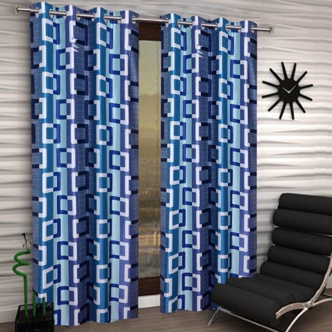 270 cm (9 ft) Long Door Polyester Semi Transparent Curtain (Pack Of 2)-image-35